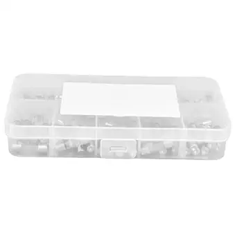 Ubersweet Glass Fuses, 0.2-20A Fuse 10 Types 100Pcs for Electric Equipment for Home Appliance'