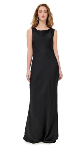 Norma Kamali Women's Sleeveless Low Back Drape Gown