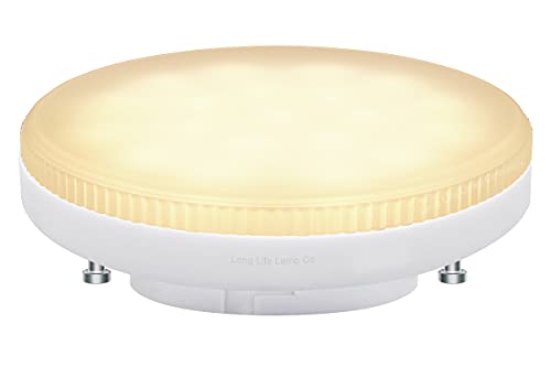 Long Life Lamp Company 7w LED GX53 Light Bulb Warm White Replacement for Round CFL
