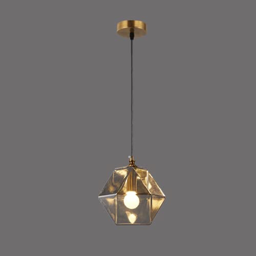 Suspension en verre polygone luminaire créatif pour sublimer votre foyer