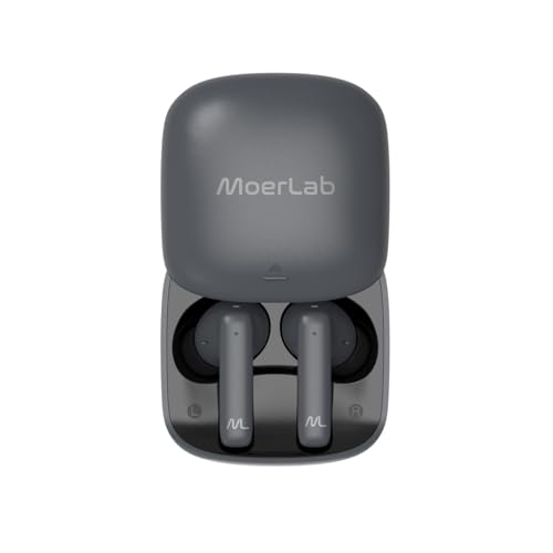Moerlab hearClear Bluetooth Auracast Wireless Earbuds, Seamlessly Switch Between Classic Bluetooth and Auracast for Effortless Audio Sharing. Auracast Assistant App Enabled.