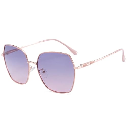 Lunettes de soleil à monture large pour femmes style élégant et protection UV
