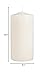 Rayher Stumpenkerze, creme, rund, 100% Paraffin, Höhe 25 cm, 8 cm ø, Rundkerze, Taufkerze, Kerzenrohling zum Verzieren und Basteln, 3140796
