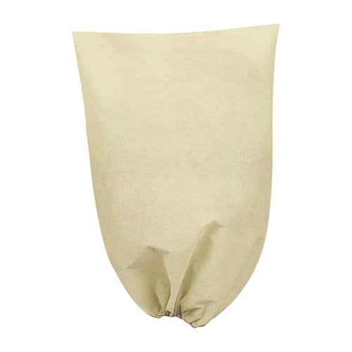 MagiDeal Housses pour Plantes Protection Contre Le Gel Tente de Protection pour Plantes Protection Non tissée pour Fleurs Protection hivernale des Plantes Pot, Jaune 0.8x1