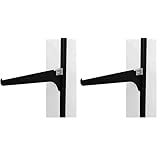 和気産業(Waki Sangyo) ピラシェル棚受 棚受け金具 ピラシェルシリーズ 棚板 壁面 収納 1枚入 黒 200mm WPS034 (× 2)