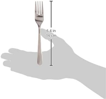 Winco 12-Piece Dominion Salad Fork Set, 18-0 Stainless Steel, Silver