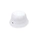 Lacoste Unisex Solid Little Croc Bucket Hat, Small, White