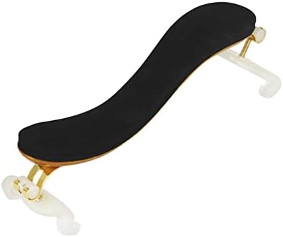 HOUKAI Adjustable Violin Shoulder Rest 4/4 Violin Solid Wood Black Padded Shoulder Rest Violin Accessories