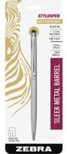 Zebra 33161 .7 Mm Silver Stylus And Pen Combo