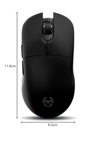 Klever, Mouse Gaming Wireless Superleggero 55 g, Sensore Ottico Pixart PMW3325 fino a 10.000 DPI, 6 Pulsanti, Polling Rate 1000Hz, Connessione Wireless 2,4GHz e USB-C, PC, Mac, PS4, PS5, Bianco. - Mouse gaming - Immagine 8