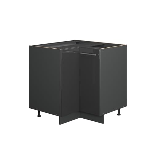 Vicco Eckunterschrank Fame-Line, Anthrazit Hochglanz, 80.5 cm ohne Arbeitsplatte, zur Kombination mit weiteren Modulen der Fame-Line Serie Vicco Eckunterschrank Fame-Line, Anthrazit Hochglanz, 80.5 cm ohne Arbeitsplatte, zur Kombination mit weiteren Modulen der Fame-Line Serie