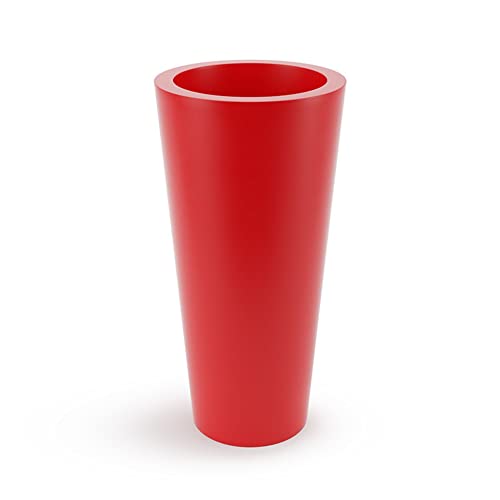 Forvega PD Concept Venus Maceta de plástico para Interior – Plantas de Interior – Macetas Grandes para Interior y Exterior – Maceta Grande para Interior sin Estante – Rojo 70x35