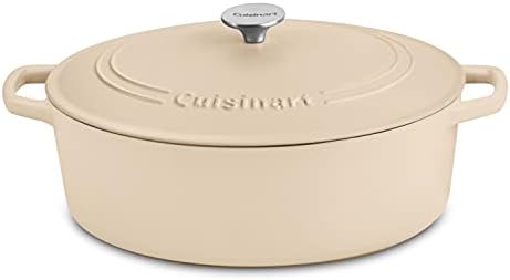Cuisinart Chef's Classic Enameled Cast Iron Oval Covered Casserol...