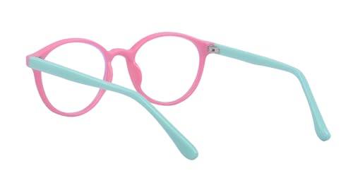 Image of Square Blue Light Blocking Glasses 2 Pack for Kids Clear Computer Blocking Glasses For Boys Girls Age 3-12