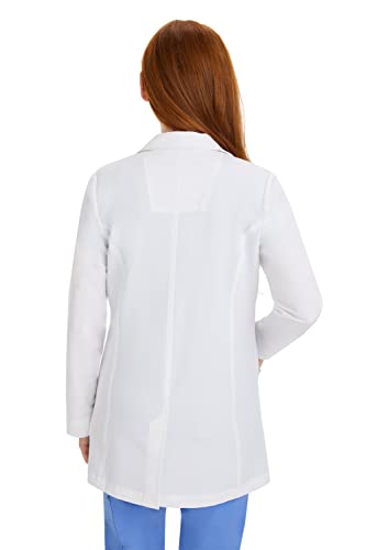Healing Hands Lab Coat Women 3 Pocket Full Sleeve Mid-Length 5053 Faith The White Coat Minimalist Collection White XXS