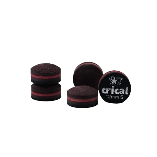 CRICAL 12mm Soft Pool Cue Tip, 6 Layer Billiard Cue Tip