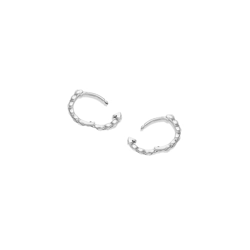 gorjana - Madison Shimmer Huggies 1/2" - 18k Gold Plated or Silver Plated Brass - Radiant Cubic Zirconia - Surgical Steel Post - Secure Closure by gorjana - Image 2