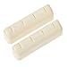 2pcs Banjo Nut Mandolin Guitar Rest Guitar Nut Bone Mandolin Slotted Nut Mandolin Tailpiece Bridge Mandolin Upper Nut Violin Neck Rest Ukulele Nut Lip Gloss Repair White Abs
