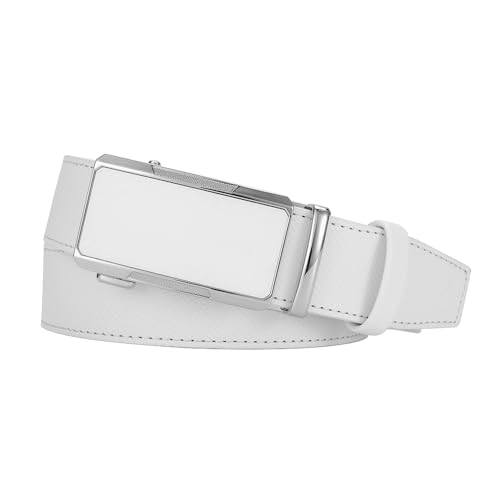 DOOPAI Men's Adjustable Ratchet Belt - Black Leather Dress Belt for Men, Customizable Fit, Easy to Use, Maximum Durability4