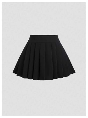 MakeMeChic Women's 2 Piece Suit Sets Metal Button Down Vest Top and Pleated Mini Skirt Set3