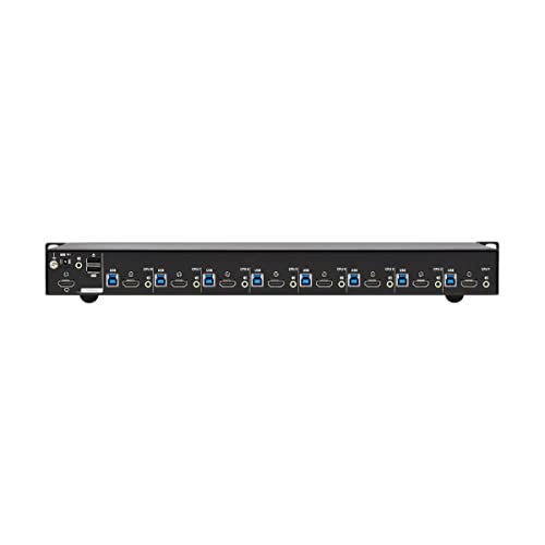 Image of Tripp Lite 8-Port 4K HDMI KVM Switch, 2 USB 3.2 Peripheral Sharing for Keyboard & Mouse, 4K @ 60 Hz - Windows, Mac and Linux Compatible - 1U Rack-Mount, 3-Year Warranty (B024-H4U08)