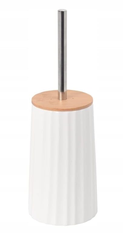 DomoDomo Brosse WC (Brosse de Toilette) Indépendante, Blanc – Avec Réservoir
