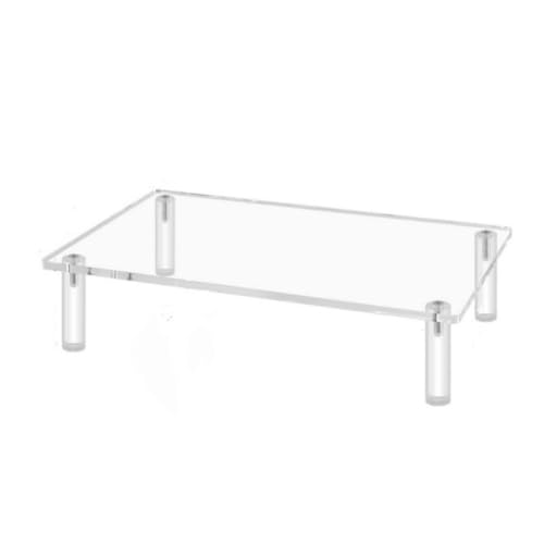 Stampante Rack Riser Acrilico Trasparente Monitor Computer Base Altezza Supporto Del Portatile Per Scrivania E Ufficio Organizzazione