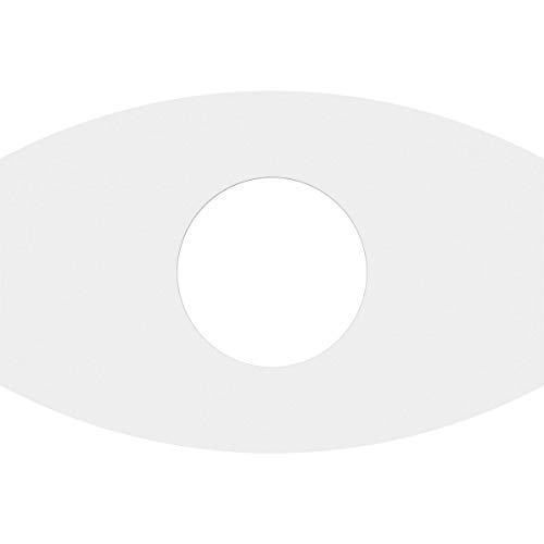 Image of Ekena Millwork CMP20X13KY-07000 Kailey Architectural Grade PVC Contemporary Urethane Ceiling Medallions 20 inchW x 13 3 /8 inchH x 7 inchID x 10 3 /4 inchC x 1 inchP