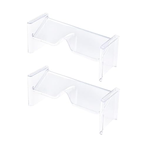 Misppro 2 transparente Brillenhalter Brillenständer 0154