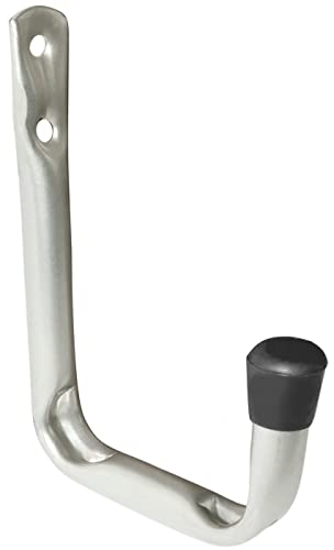 AERZETIX - C58689 - Gancho simple universal de almacenamiento 120x80x55mm - soporte de pared - en acero perfil tubular - suspensión colgante garaje taller