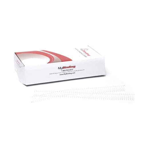 MyBinding 4 to 1 Pitch Spiral Binding Coil - 75 Sheets - 10 milimeter Diameter, Clear, Qty 100 (P100-10-12)