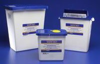 BND-35607640 8850 8850 Container Sharps Pharmasafety Hinged White/Blue Lid 8gal Ea Kendall Company