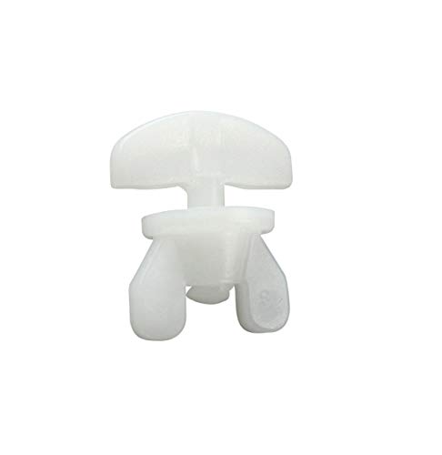 prodecoshop Universal Zwischenfeststeller - 6 Stück, Stopper für Vorhangschienen, Kunststoff, Weiß