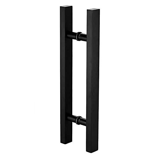 Poignées de porte en métal noir mat de 100 cm au design architectural haut de gamme - 2