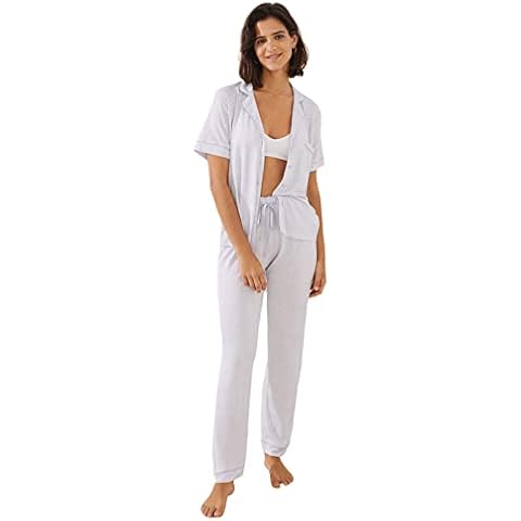 Women'secret Pijama Camisero Estampado para Mujer Cover