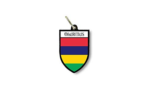 Porte cles clefs cle Drapeau Collection Blason ile Maurice Mauritius mauricien
