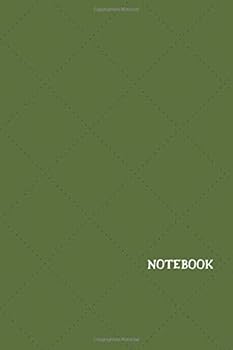 Dark Olive Green Notebook - Soft Cover, Checkered Notebook, White Paper : Notebook, Journal, Diary (110 Pages, 6 X 9)