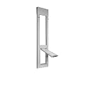 Endura Flap Cat Door for Horizontal Sliding Windows | Weather-Resistant Aluminum Frame with Dual-Layer Insulated Flap | Ideal for Cats & Small Pets | Silver, 43" - 36" Window Height