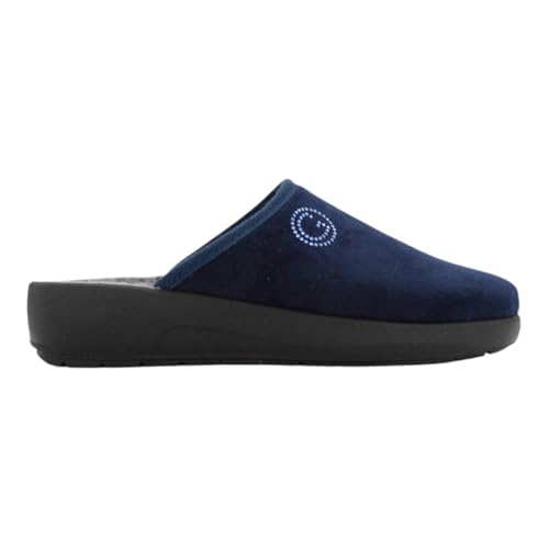 Pantoufle de velours Grunland Roca CI2962 Blu 40 pour la maison