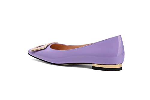 Women's Closed Toe Slingback Patent Leather Pump Low Kitten Heel Comfortable Formal Party Prom Wedding Dress Shoes 1.5 Inch4