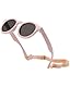CULEB Baby Sonnenbrille,Sonnenbrille Kinder mit Silikonrahmen und Rosa Brillenkordel,UV400 Schutz,0-3 Jahre Polarisierte Kindersonnenbrille,Babysonnenbrillen für Jungen Mädchen(Rosa)