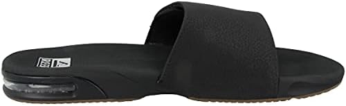 Reef Mens Fanning Slide | Bottle Opener Sandal , Black/Silver, 10 | Image 2