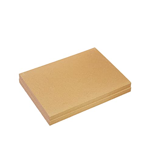 Lot de 2 plaques réfractaires en argile réfractaire 400 x 300 x 30 mm