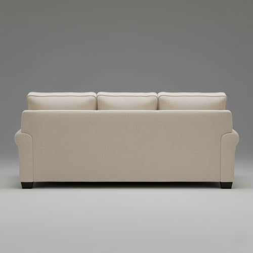 Image of Premium Fabric 3 Seater Sofa for Living Room | Modern Upholstered Seating with Multi-Density Foam Comfort | Elegant Couch for Home, Lounge & Reception Areas | Beige