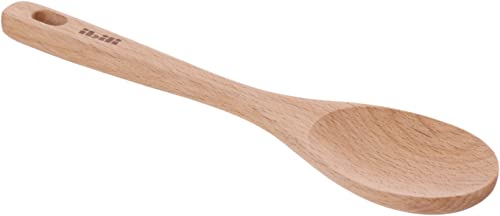 Ibili Cuchara Española Redonda 25 Cm De Madera, Marrón