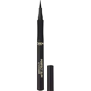 L’Oréal Paris Super Liner Perfect Slim Eyeliner Líquido, Trazo Extrafino, Color Negro, 6 g