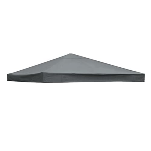Image of Greenbay 3x3m Garden Gazebo Top Cover Roof Replacement Tent Canopy Fabric 1-Tier Anthracite
