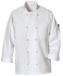 Chef Coat White Long Sleeve Restaurant Uniforms For Men