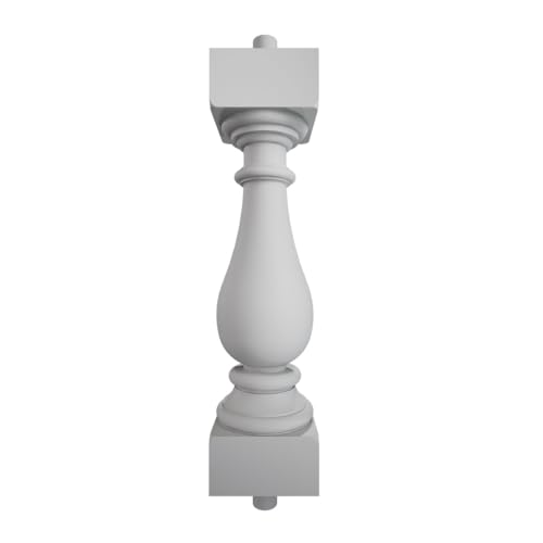 Fiberthane Serie 700 Legacy Balaustre: 5 pulgadas de ancho x 20 pulgadas de alto, poliuretano reforzado con fibra de vidrio (6 1/4 pulgadas de espacio en el centro para pasar el código de esfera de 4