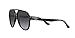 Ray-Ban RB4376F Low Bridge Fit Aviator Sunglasses, Black/Grey Gradient, 57 mm